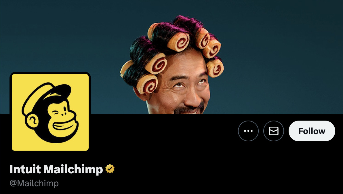 Banner Zany do Mailchimp (na verdade, está vinculado a uma campanha de marketing)