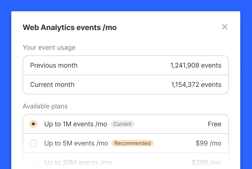 Desbloqueie limites mais altos com o complemento Web Analytics