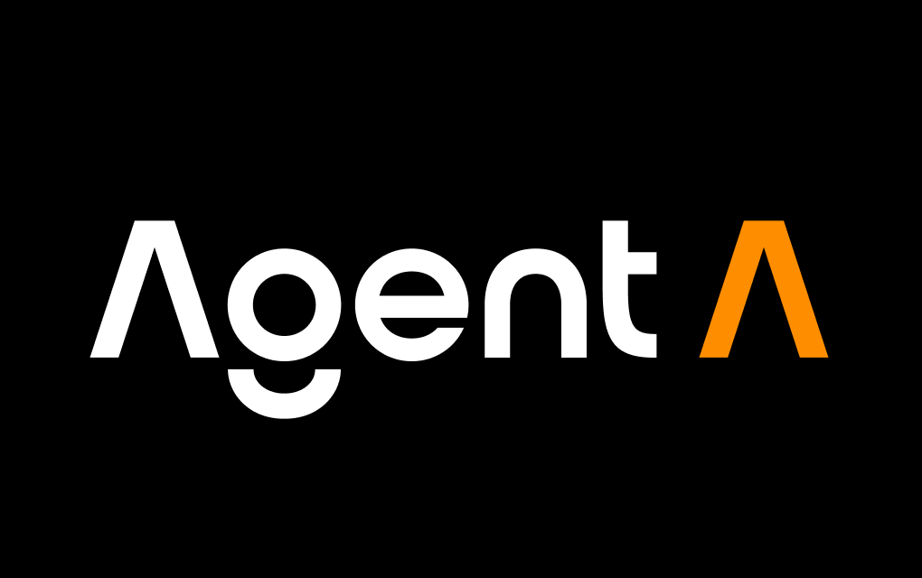 Agent-A-Logo auf dunklem Hintergrund