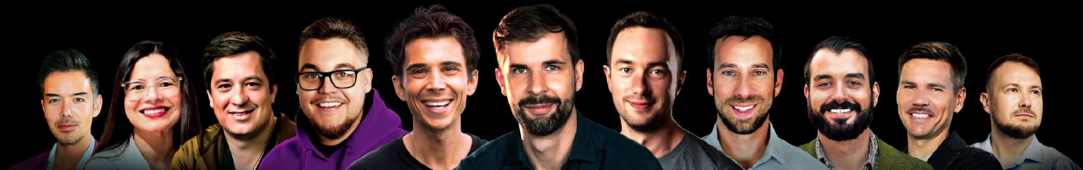 Portraits des animateurs du podcast