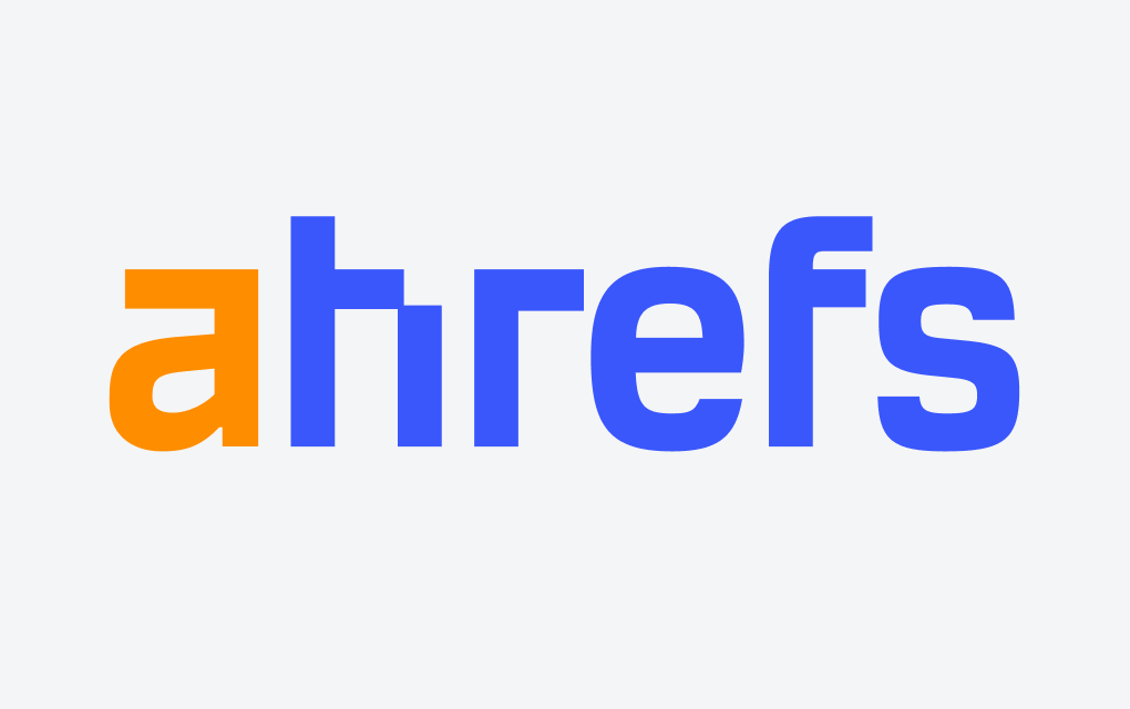 Logo Ahrefs sur fond clair