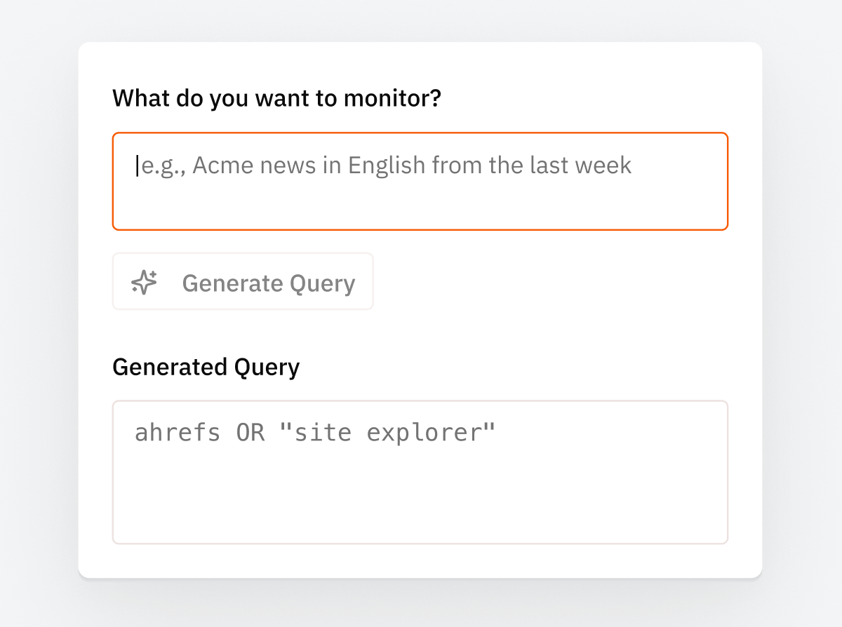 Firehose query builder