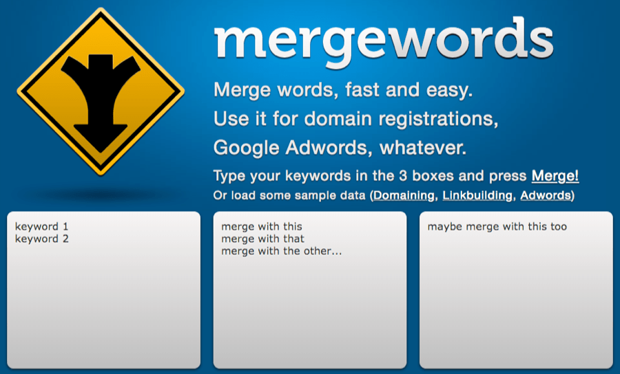merge words