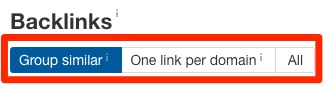 backlinks grouping toggle