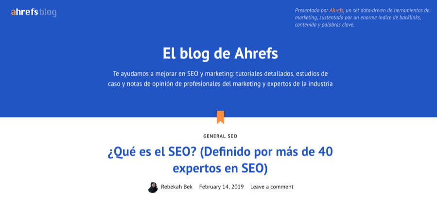 ahrefs spanish blog