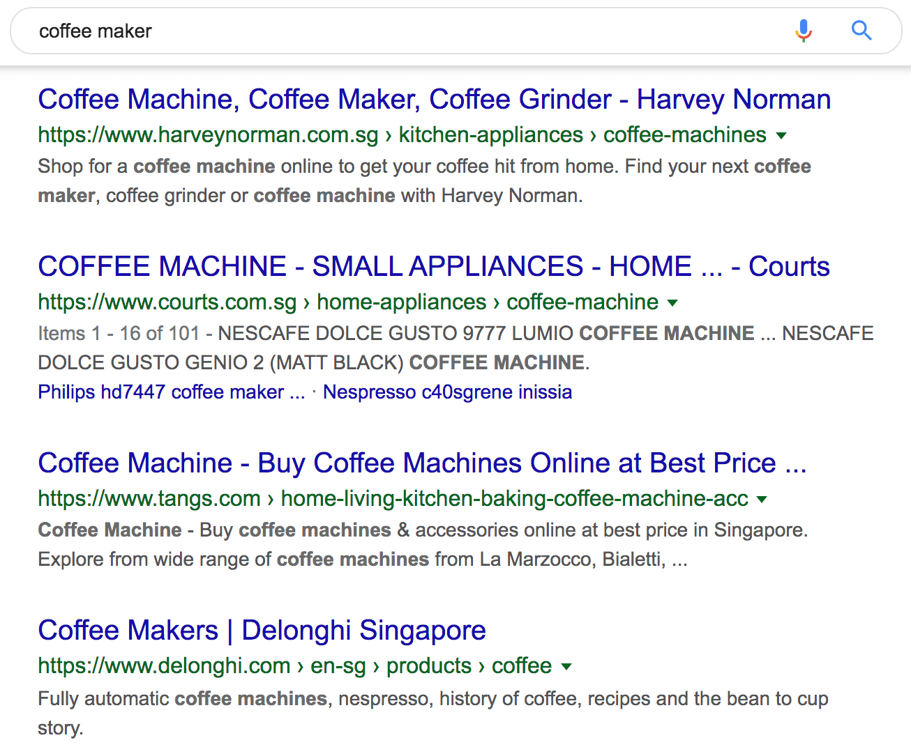 coffee maker google search