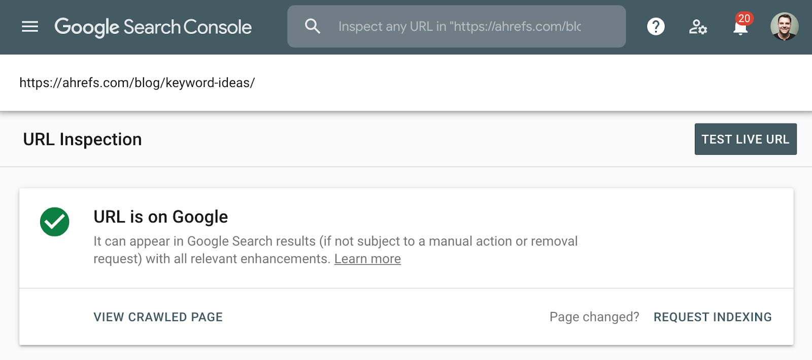 url inspection tool