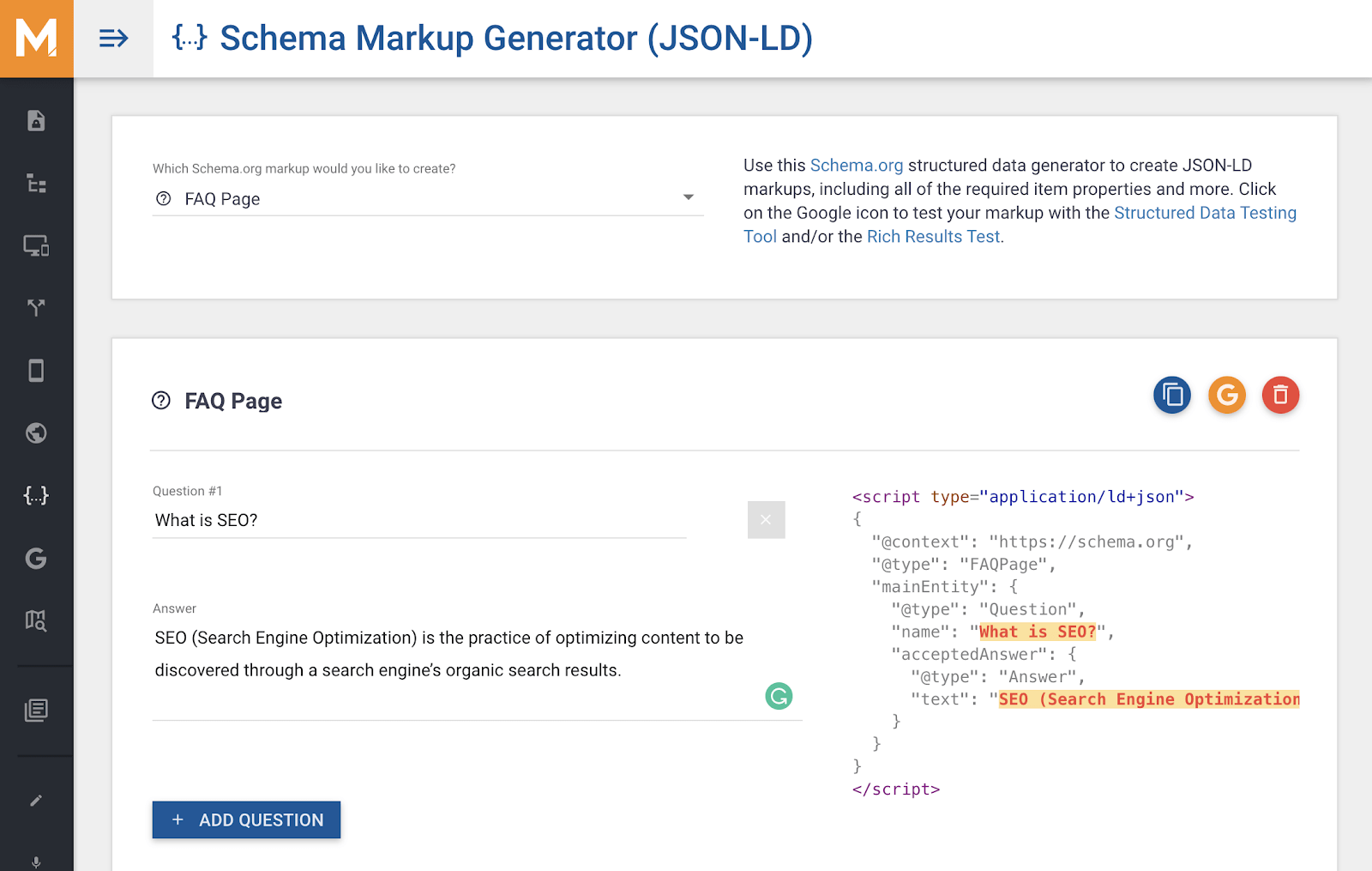 schema markup generator