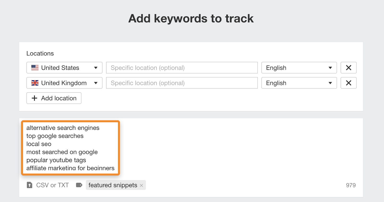 31 add keywords to rank tracker
