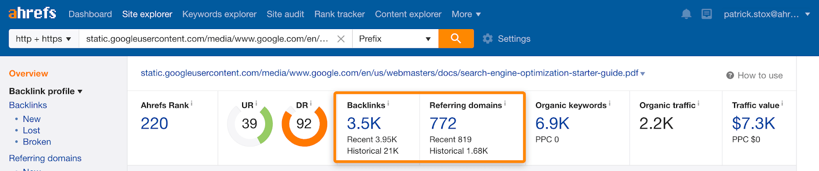 2 backlinks and rds