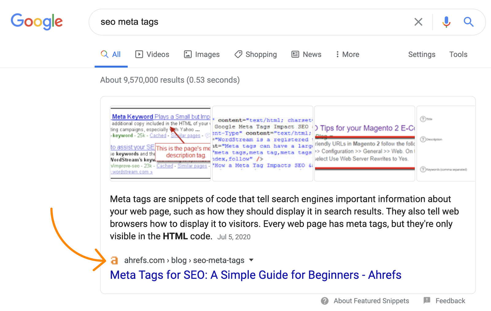 6 featured snippet google