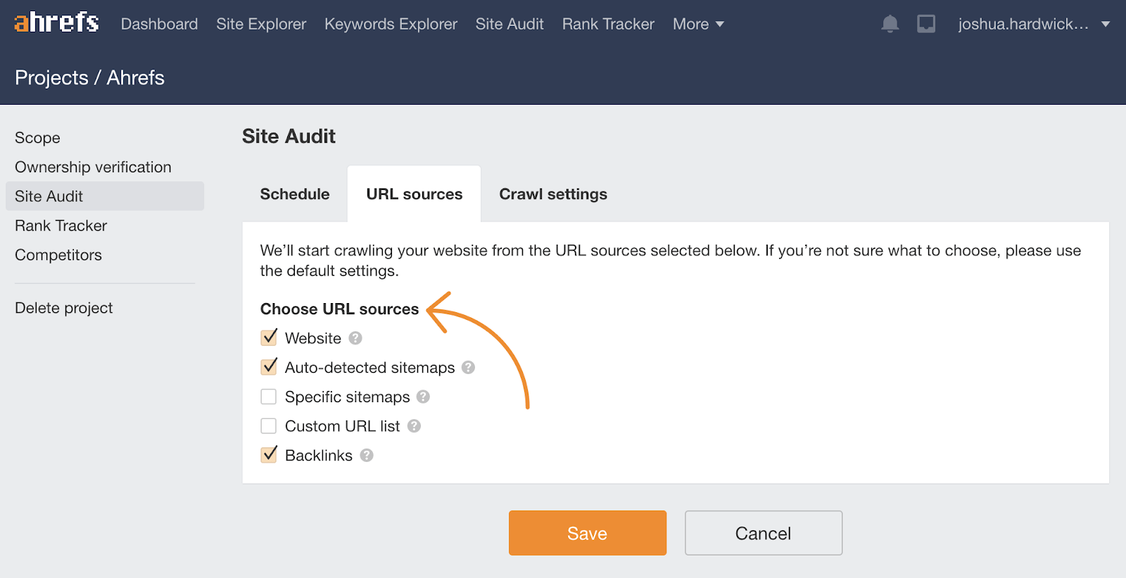 17 site audit url sources