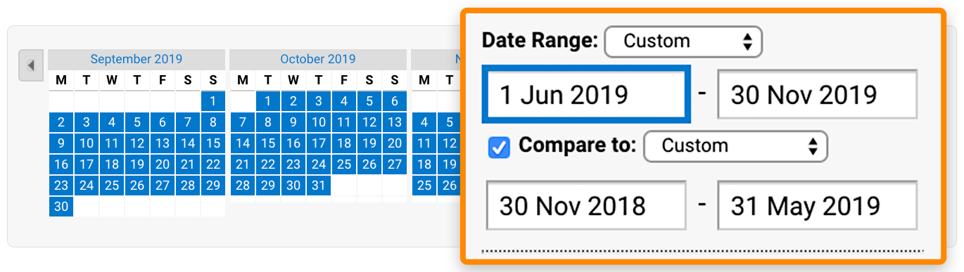 3 date range analytics