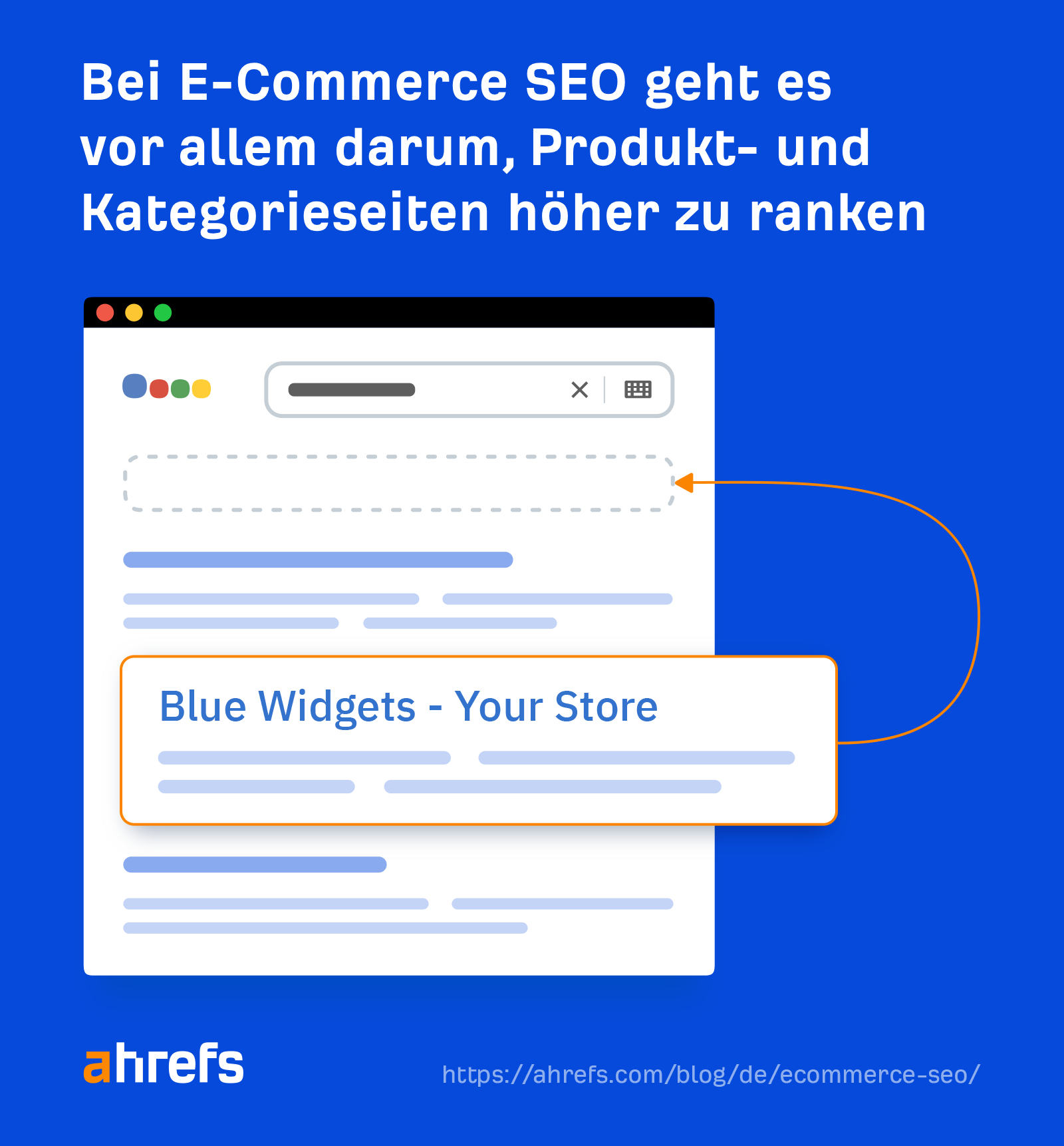 E-commerce SEO is mostly about ranking product and category pages higher