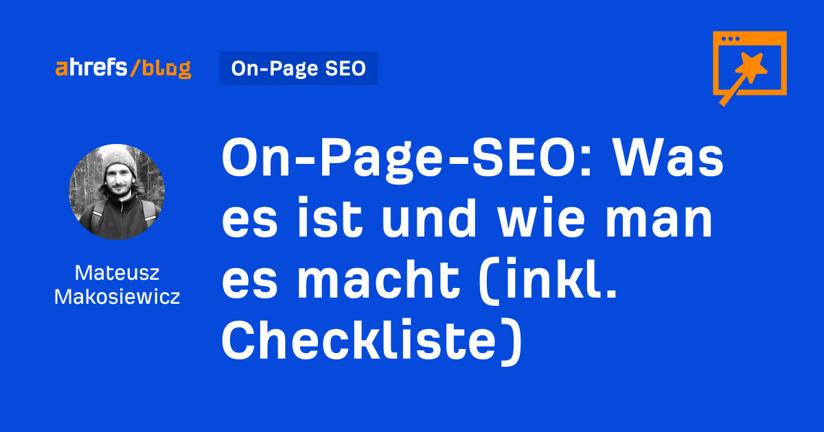 On-Page-SEO: Was es ist und wie man es macht (inkl ...