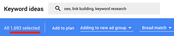 1 2k keywords