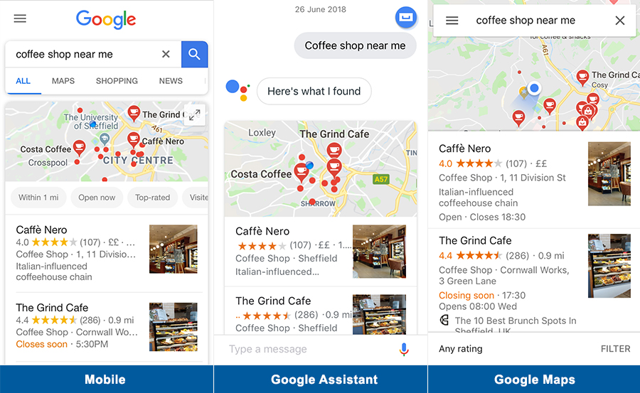 google maps assistant mobile