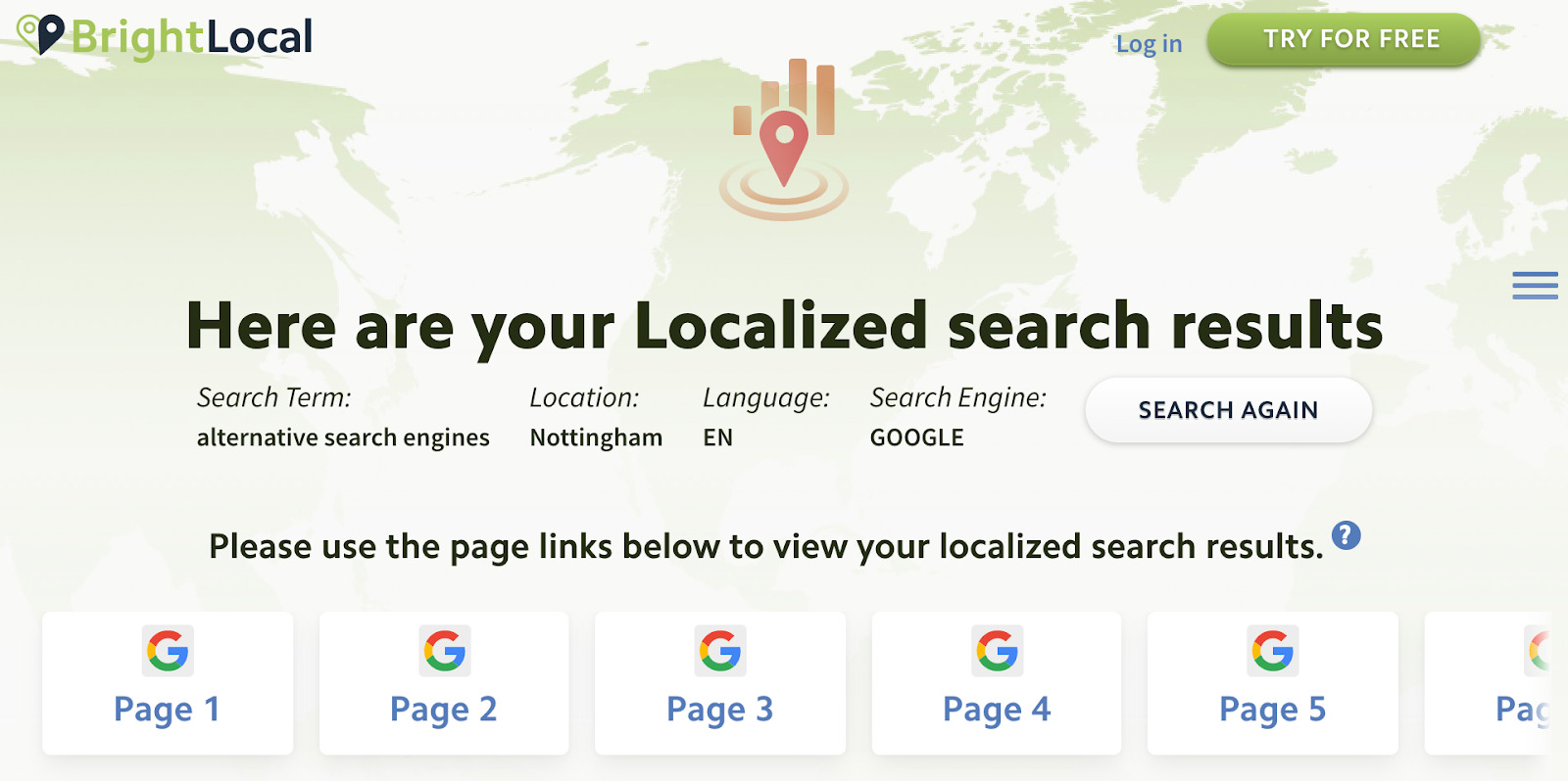 brightlocal search results checker