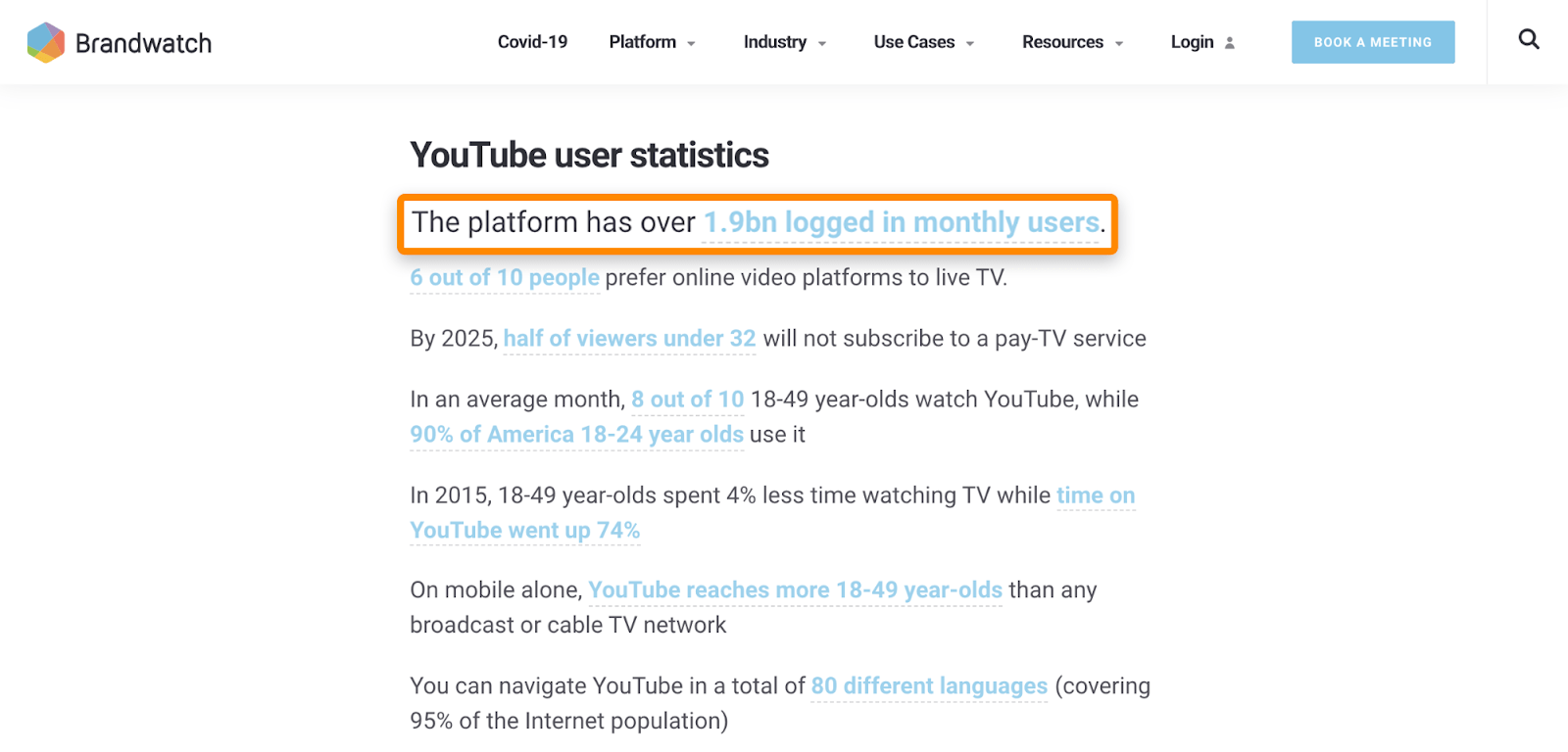 4 outdated statistic