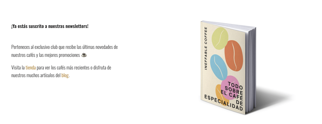 eBook de café de especialidad, de Inneffable Coffee Roasters