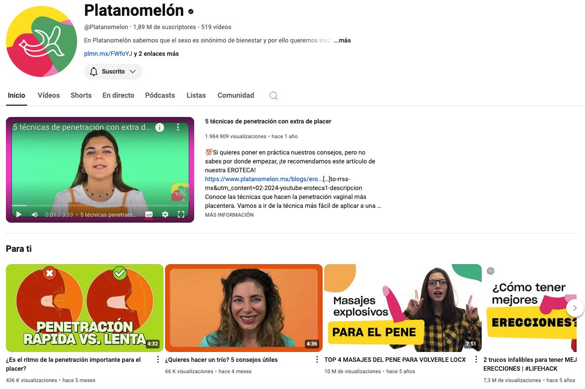 Canal de YouTube de Platanomelón