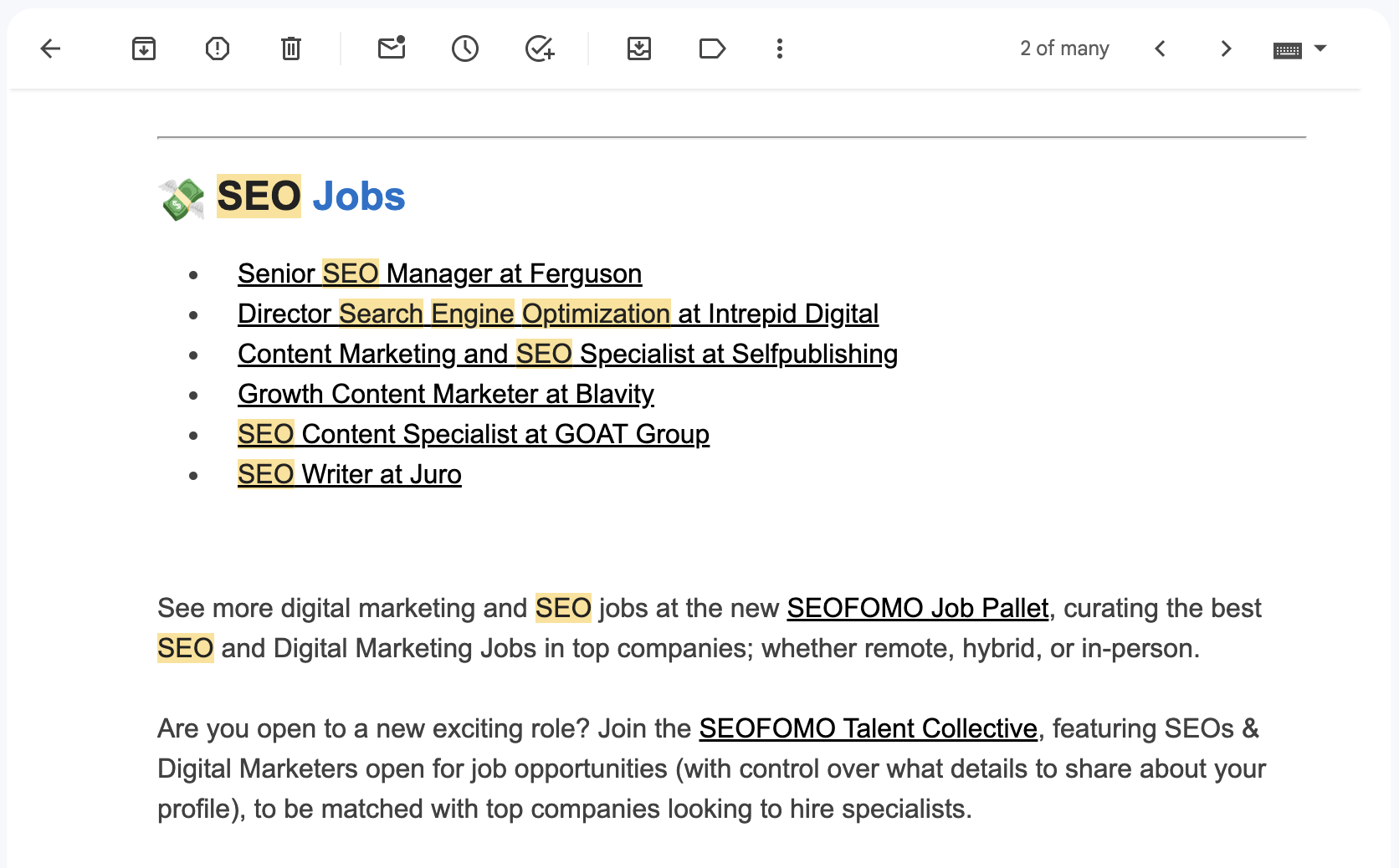 Ofertas de empleo SEO en SEOFOMO