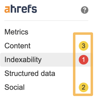 Notificación de la Barra de herramientas SEO de Ahrefs.