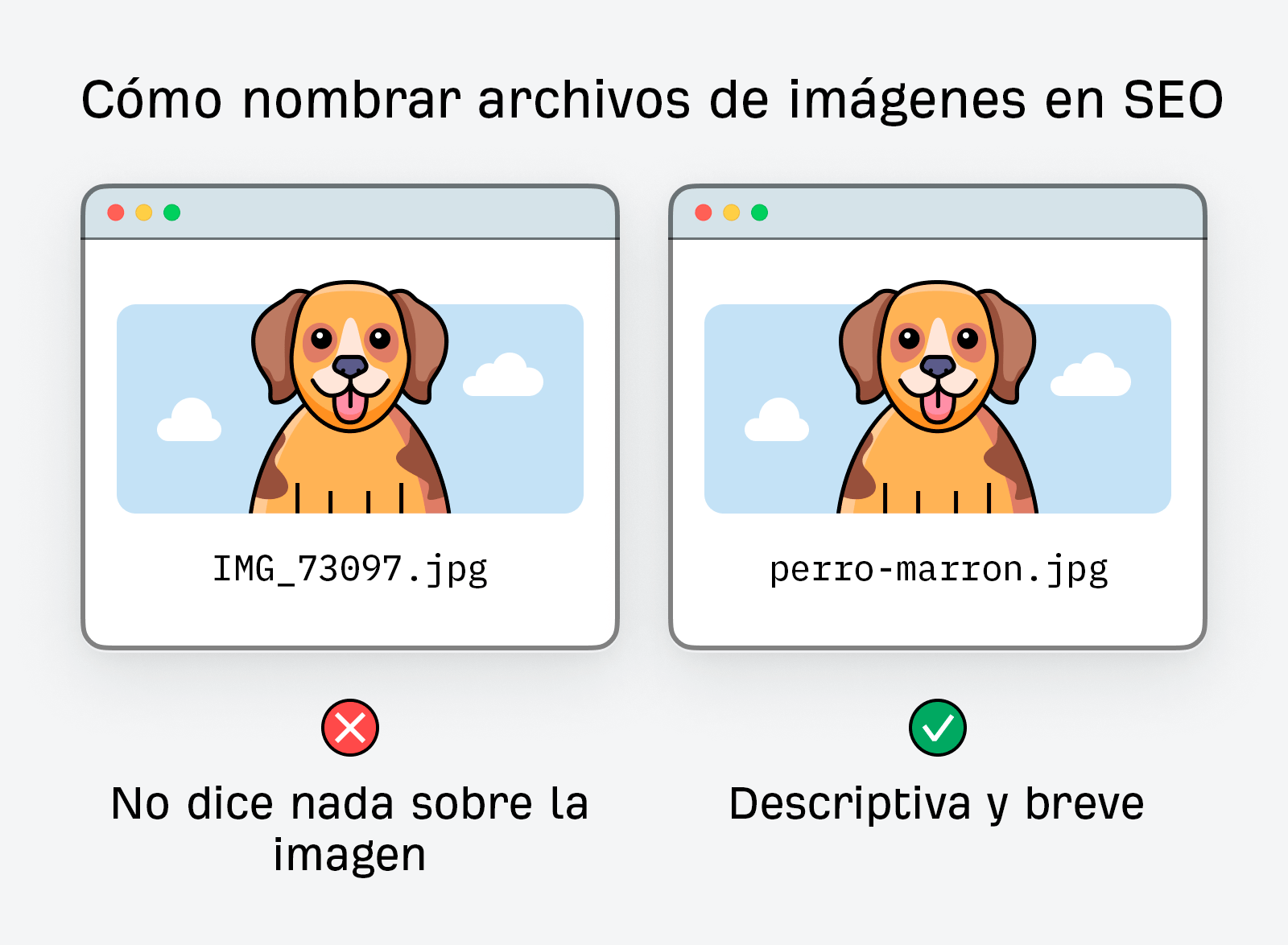 Cómo nombrar archivos de imágenes en SEO