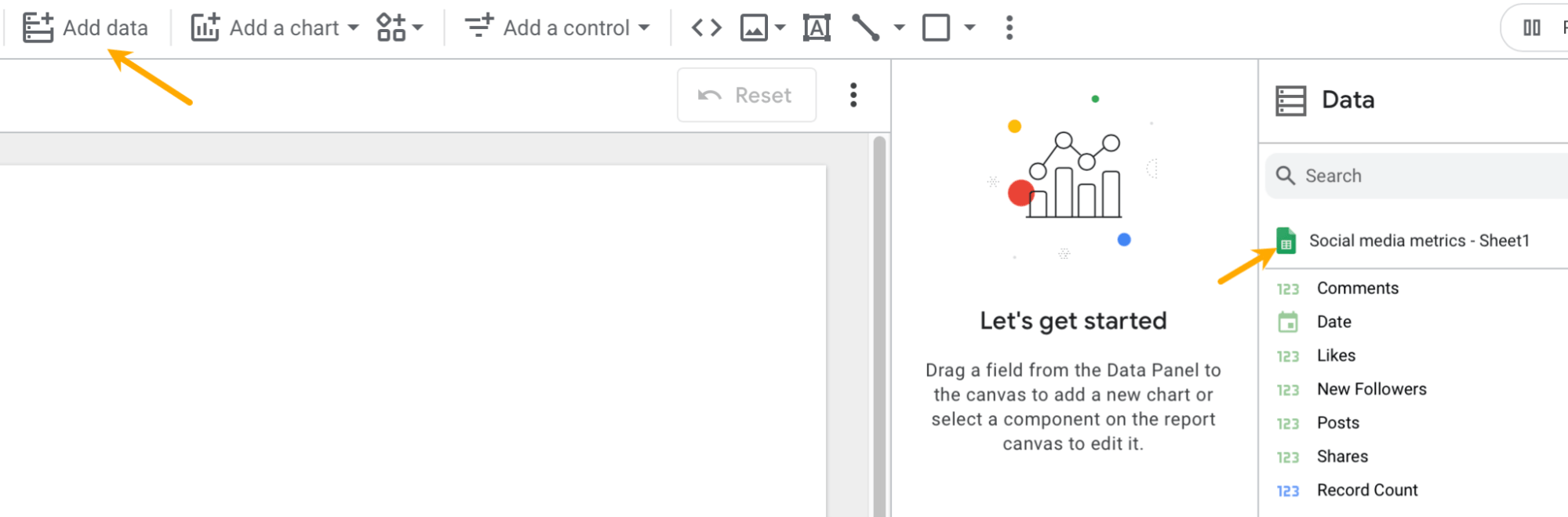 Informes en Looker a través de Google Sheet.