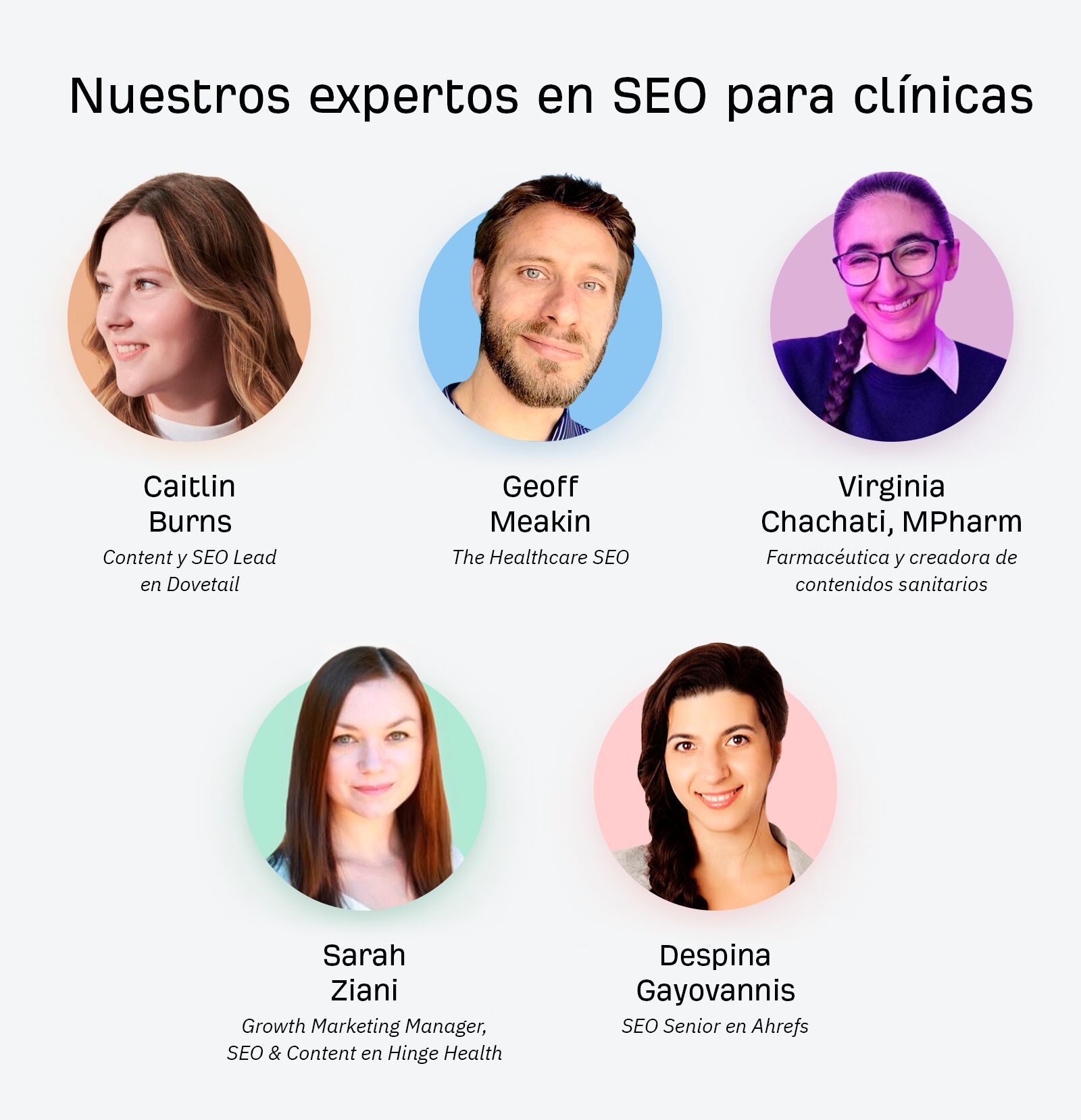 Nuestros expertos en SEO para clínicas.