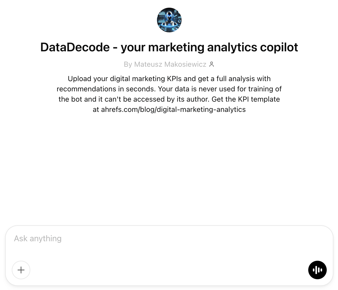 DataDecode: copiloto de análisis de marketing