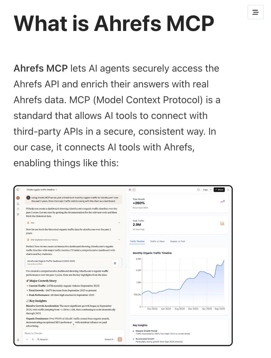 Qué es el MCP de Ahrefs