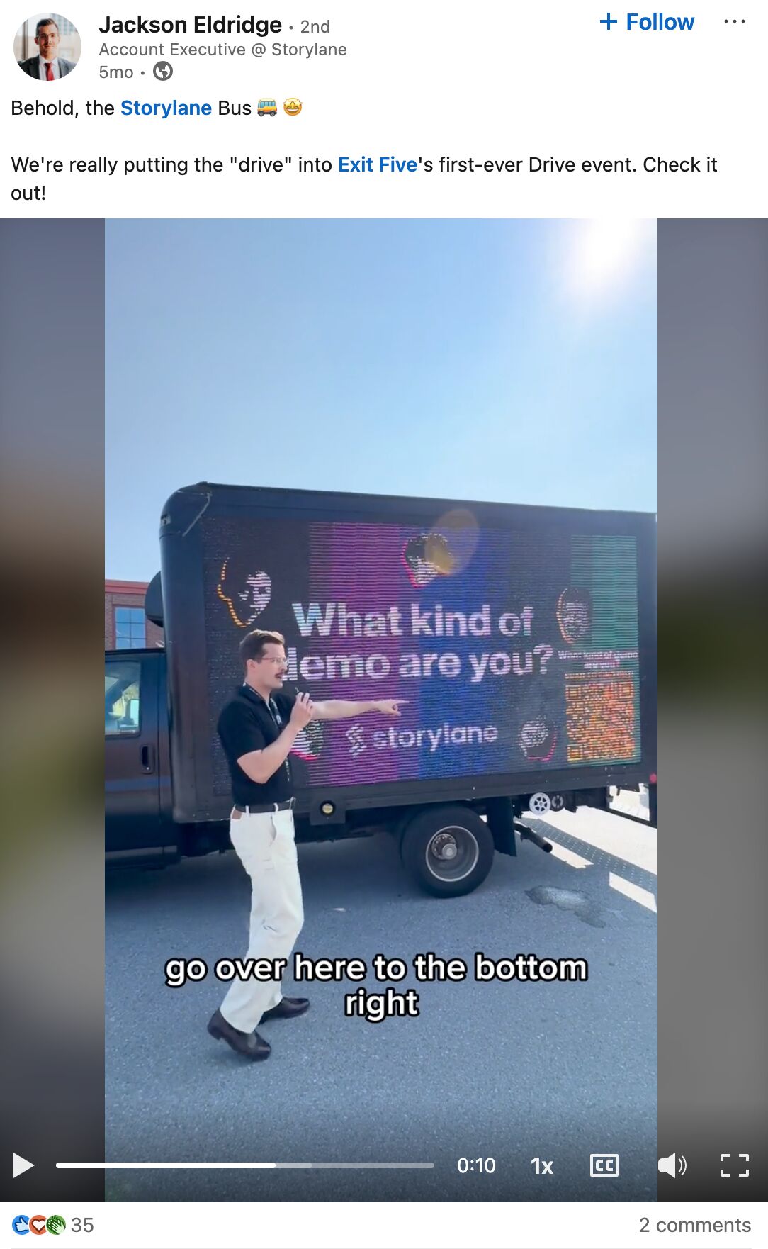 Ejemplo de un equipo como embajadores de marca.