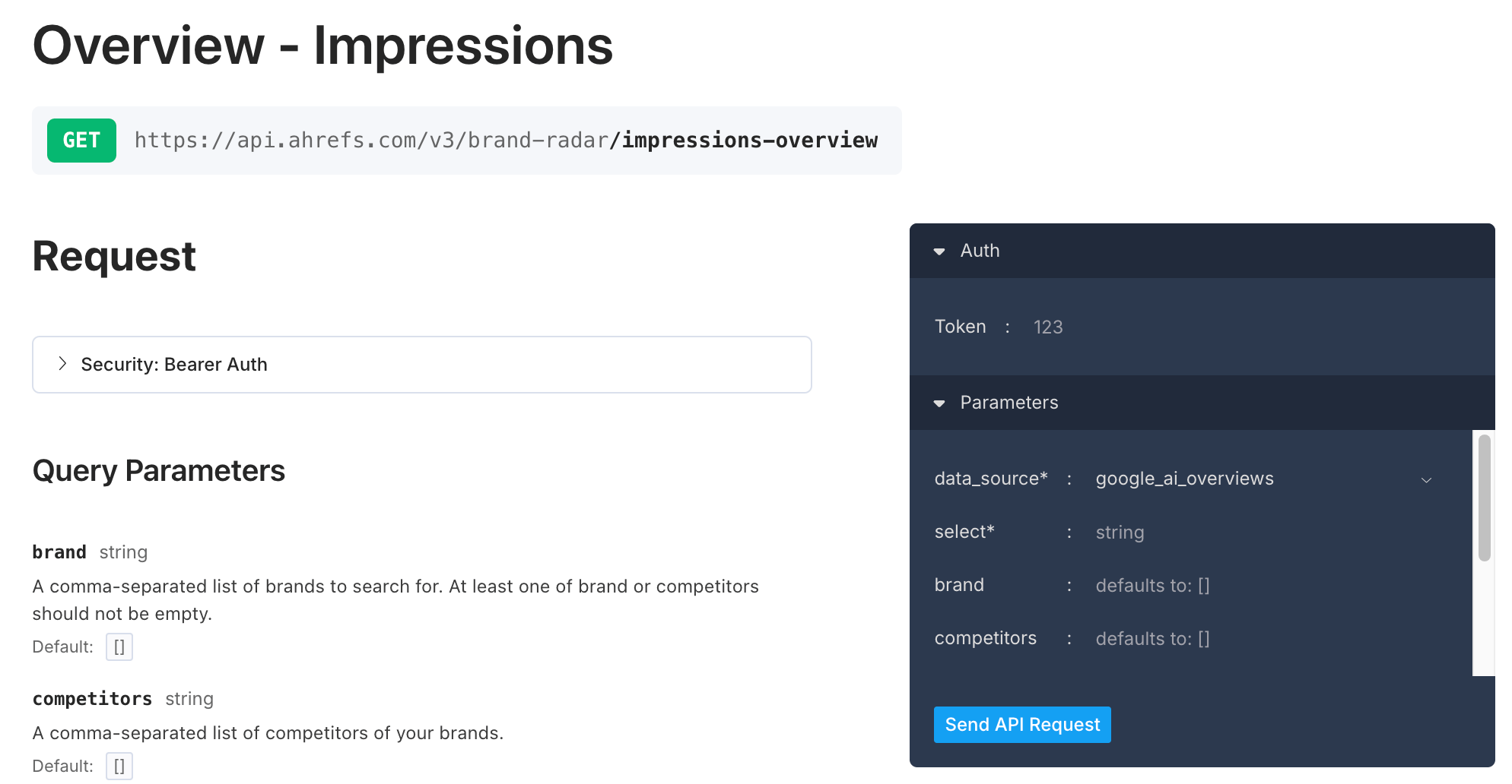 Nuevo endpoint de Brand Radar API