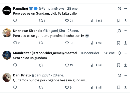 Respuestas indignadas