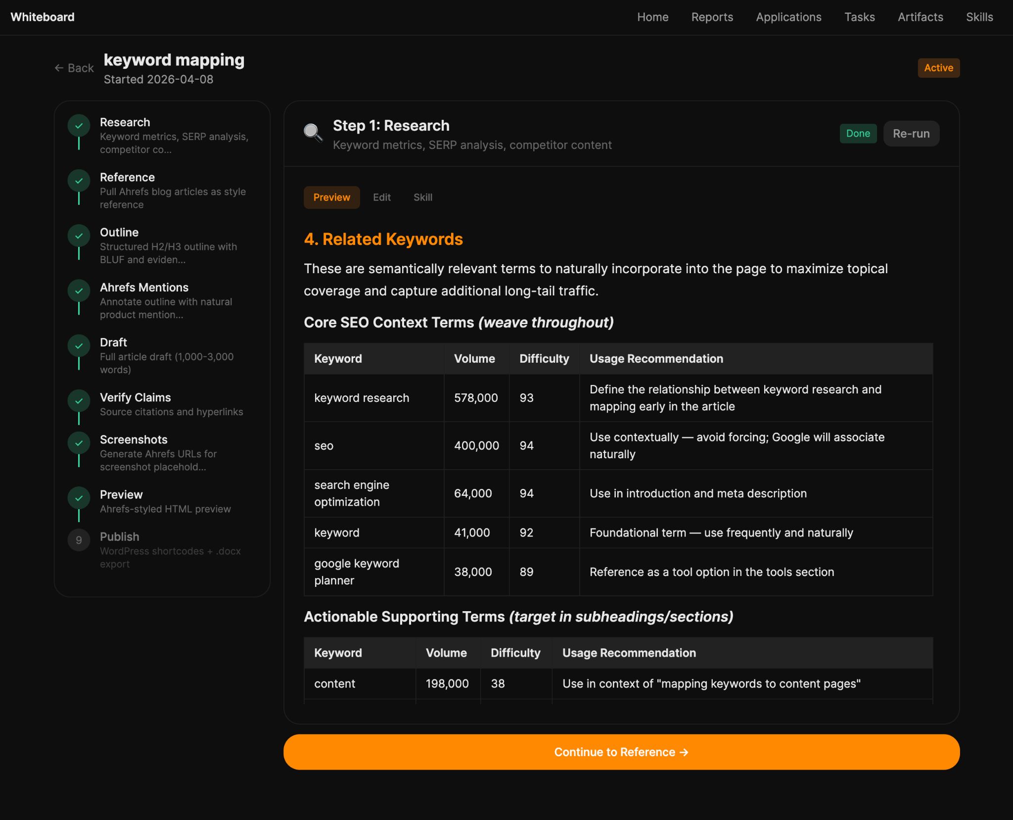 Captura de pantalla de la interfaz de la versión tres del sistema de contenidos en desarrollo.
