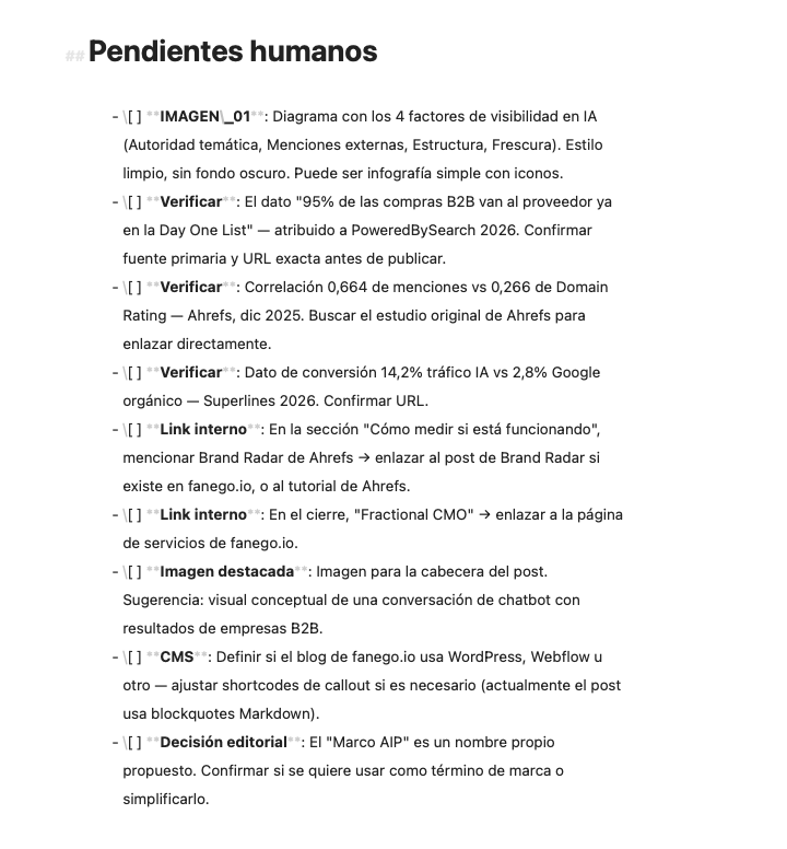 Claude, dejándome trabajo