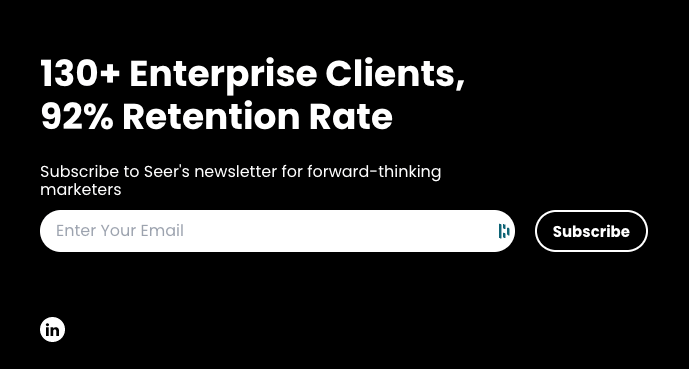 Seer Interactive tiene más de 130 clientes de tipo enterprise y una tasa de retención del 92 %.