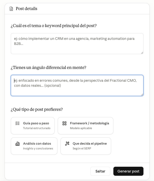 Usando el plugin blog pipeline