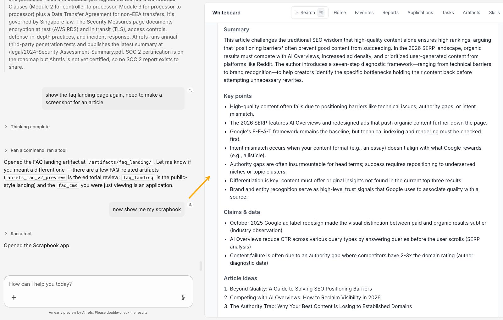 Aplicación Scrapbook resumiendo artículos guardados y almacenándolos en GitHub