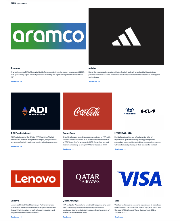 Patrocinadores del mundial