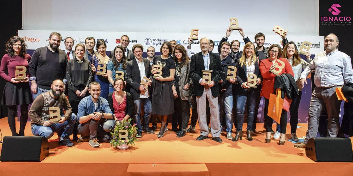 Gala de los Premios Bitácoras en el CaixaForum de Madrid (2015).