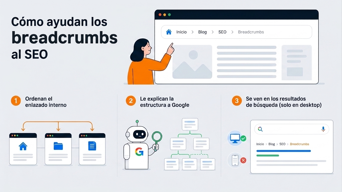 Cómo ayudan los breadcrumbs al SEO
