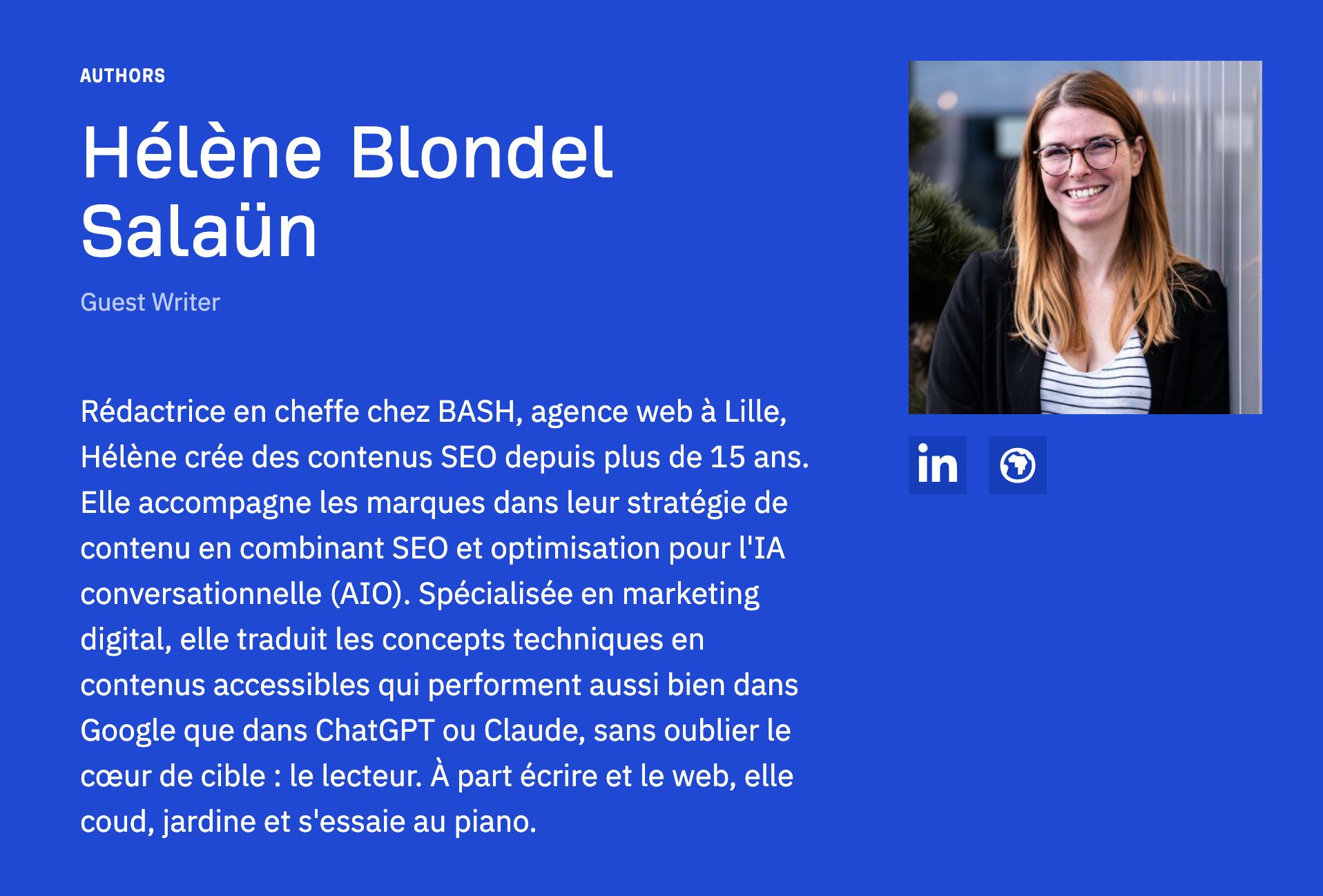 Profil d'auteur d'Hélène Blondel Salaün