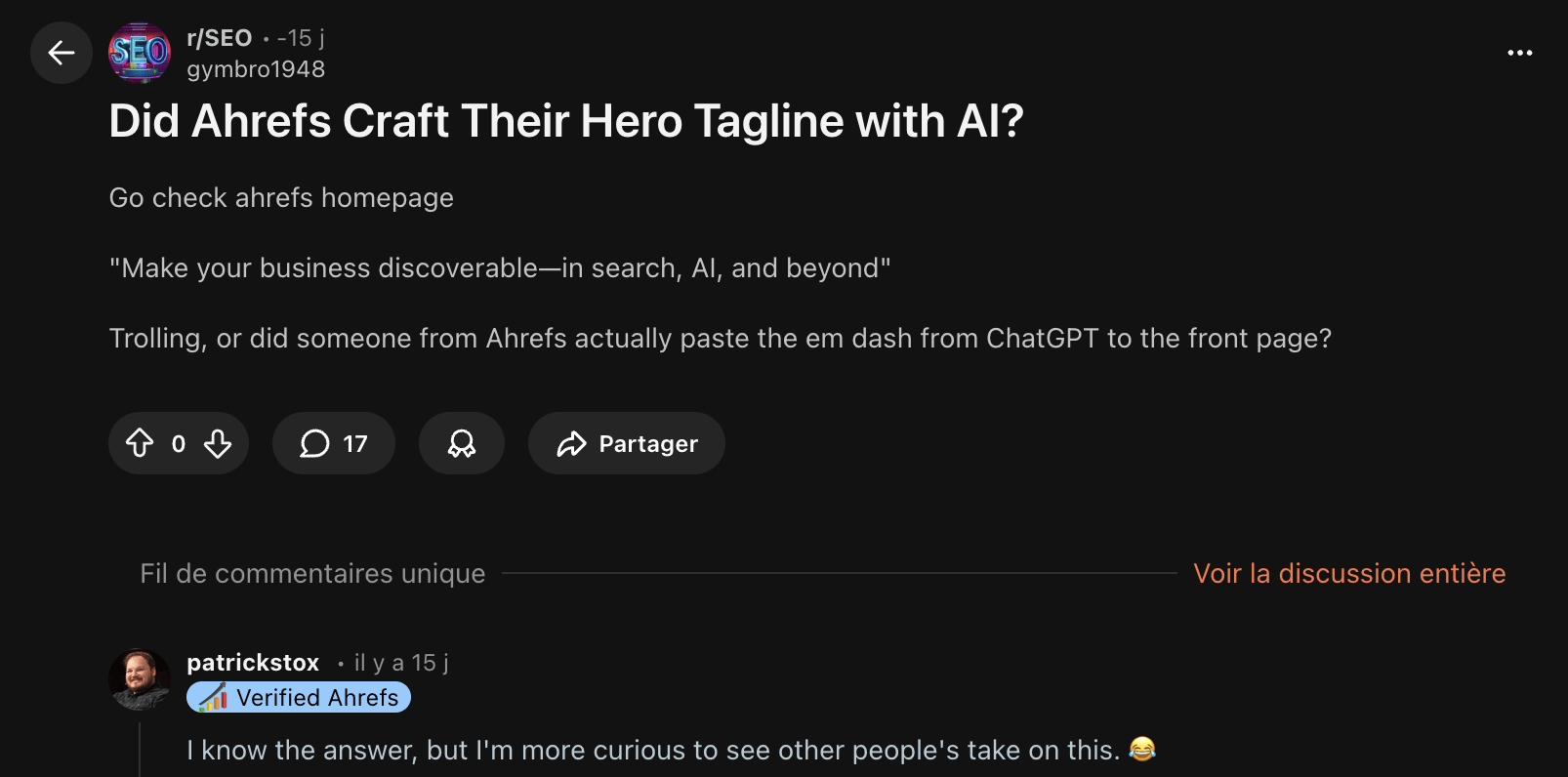 equipe-marketing-ahrefs-poste-contenu-sur-reddit-exemple