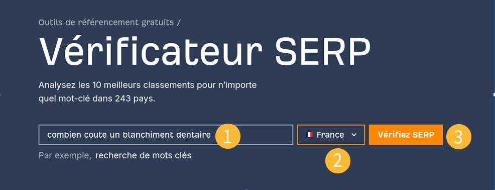 Exemple d'utilisation du Vérificateur SERP d'Ahrefs