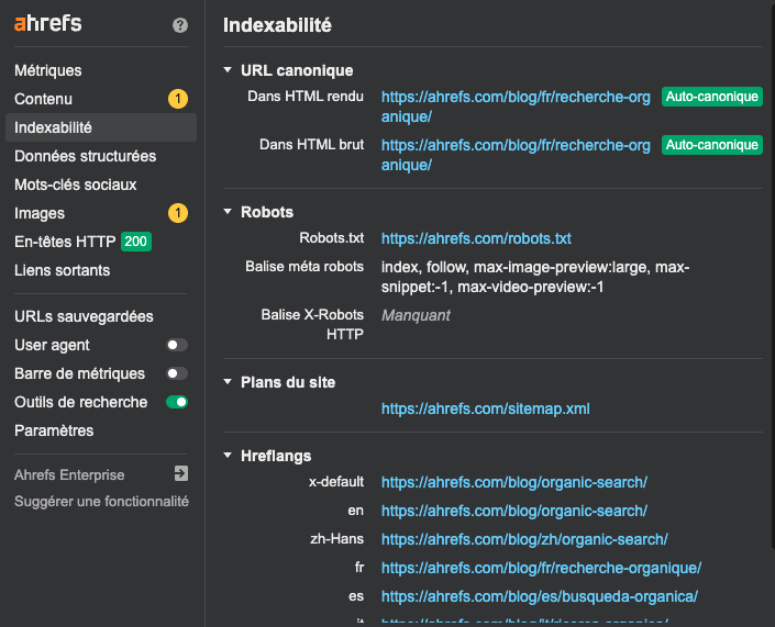 trouver-informations-indexabilite-gratuitement-ahrefs-extension