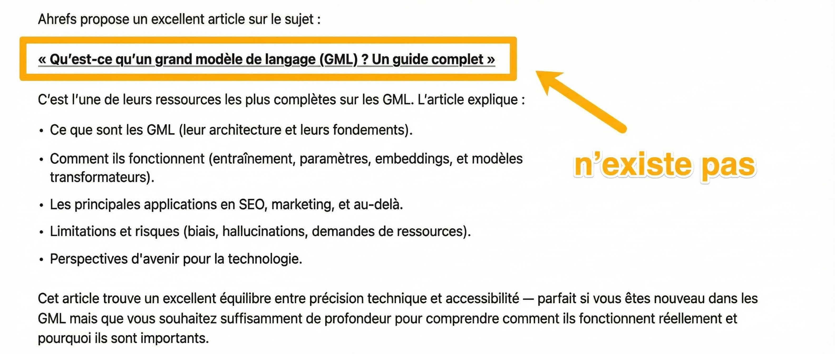 Graphique montrant que les assistants IA génèrent des liens morts 2,87 fois plus souvent que la recherche Google