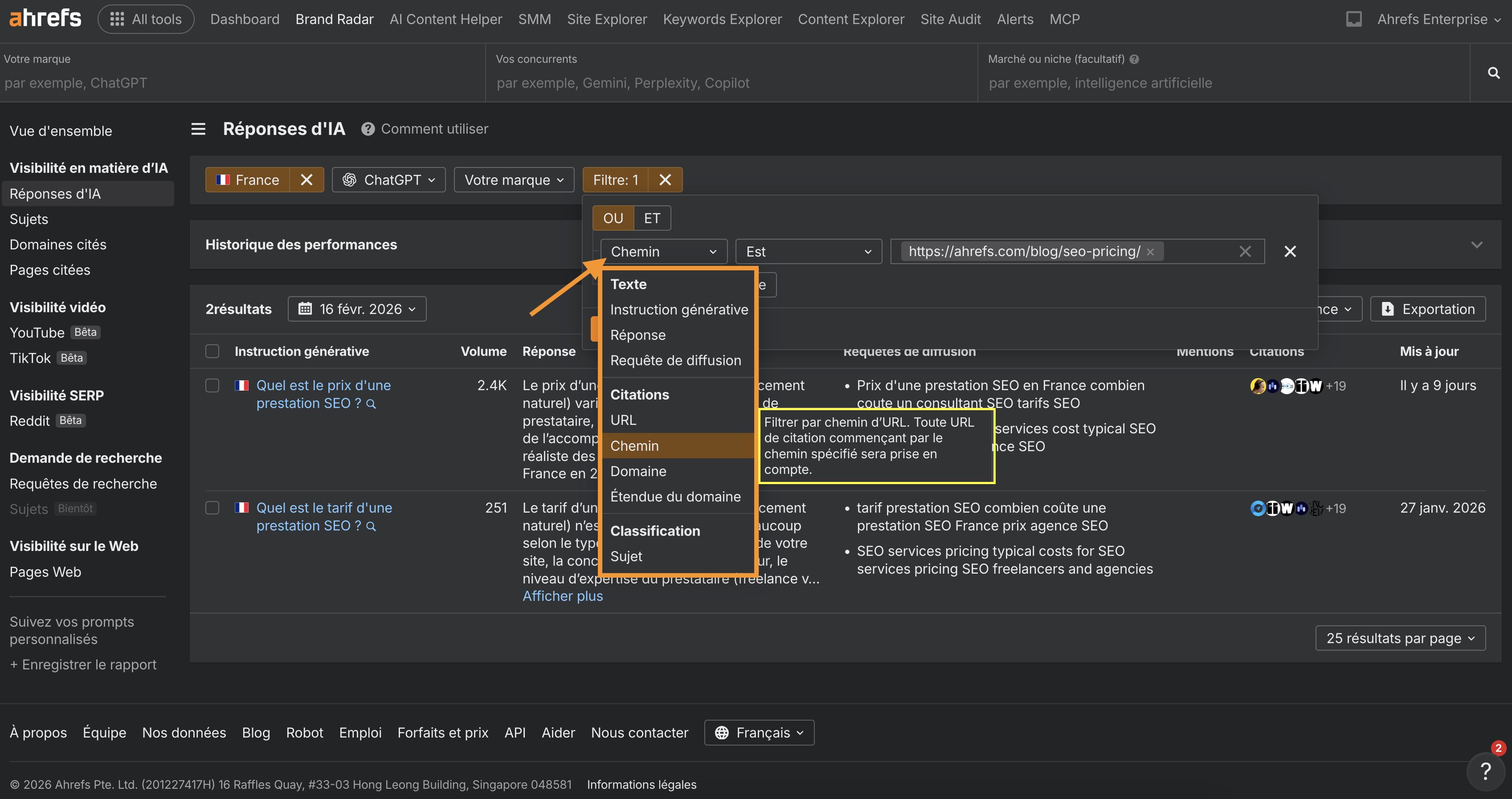 trouver-reponses-ia-citation-url-exemple-brand-radar-ahrefs