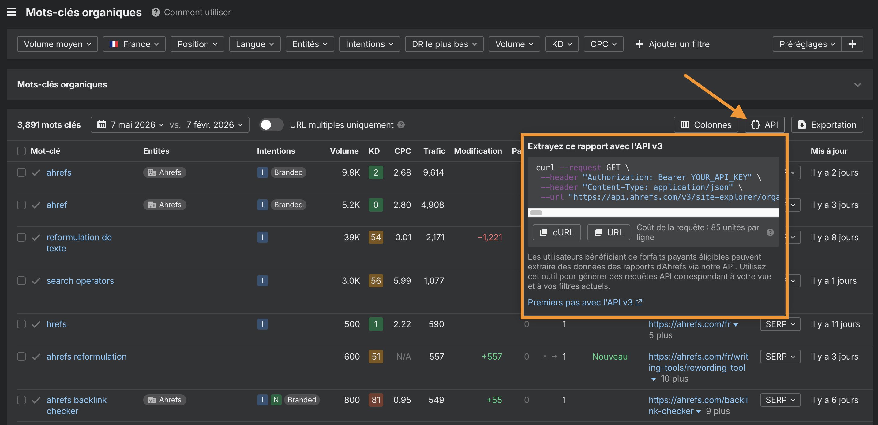 capture-ecran-acceder-api-ahrefs-pour-recuperer-donnees-seo